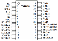 TM1628 datasheet