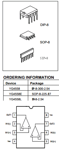 YG4558 datasheet