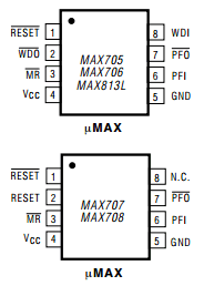 MAX708CUA datasheet