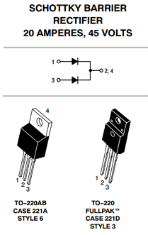 MBR2045CT datasheet