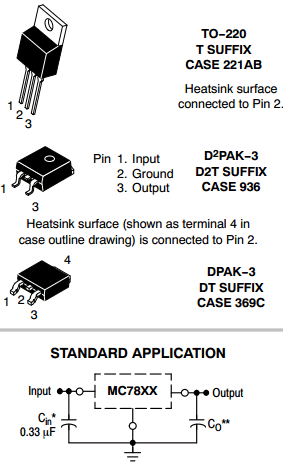 MC7805BT datasheet