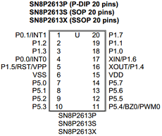 SN8P2613 datasheet